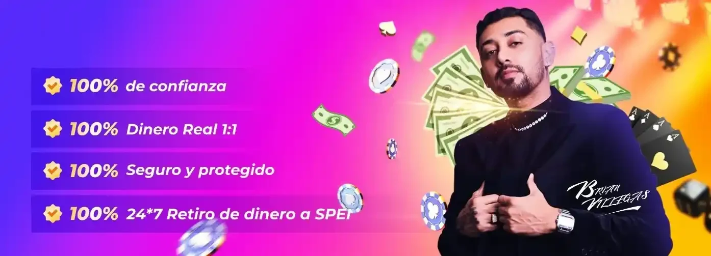 100% de confianza, dinero real 1:1, seguro y protegido, retiro de dinero 24*7 a SPEI